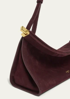 ALAIALe Click Medium Shoulder Bag in Suede
