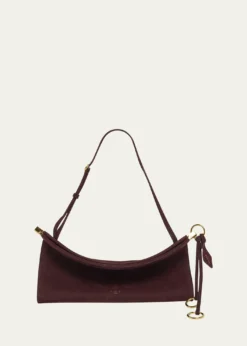 ALAIALe Click Medium Shoulder Bag in Suede