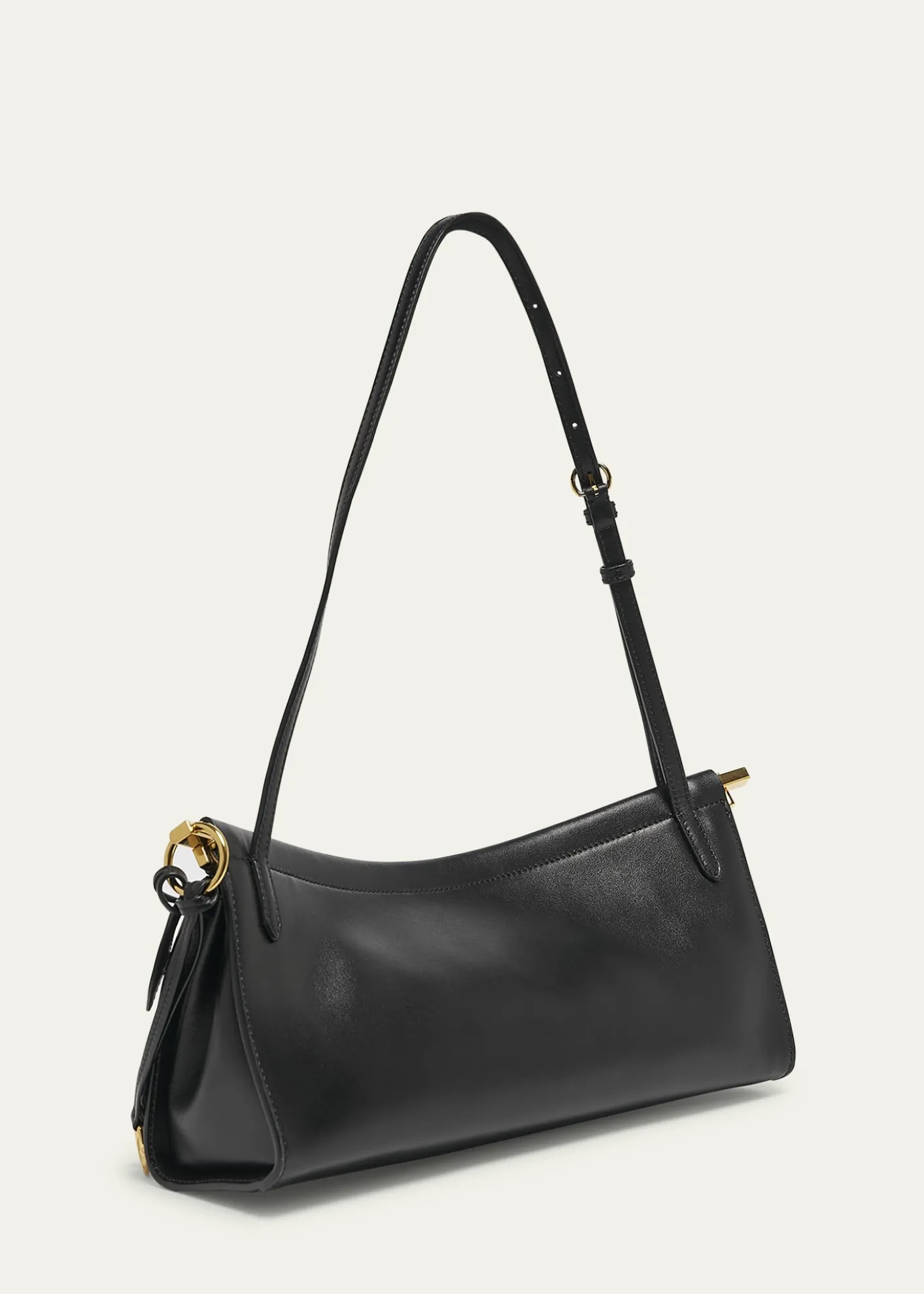 ALAIALe Click Medium Shoulder Bag in Glossy Leather