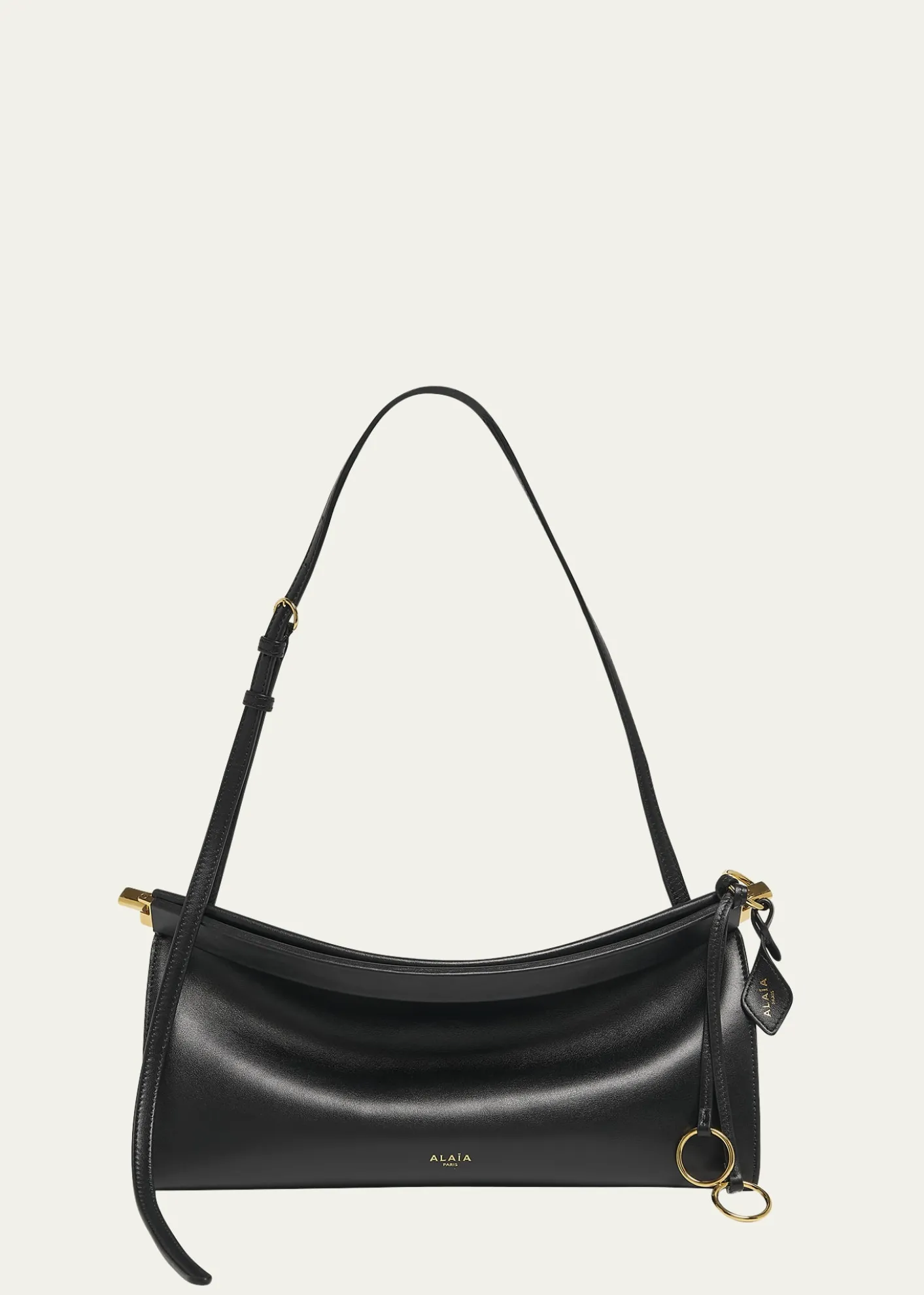 ALAIALe Click Medium Shoulder Bag in Glossy Leather