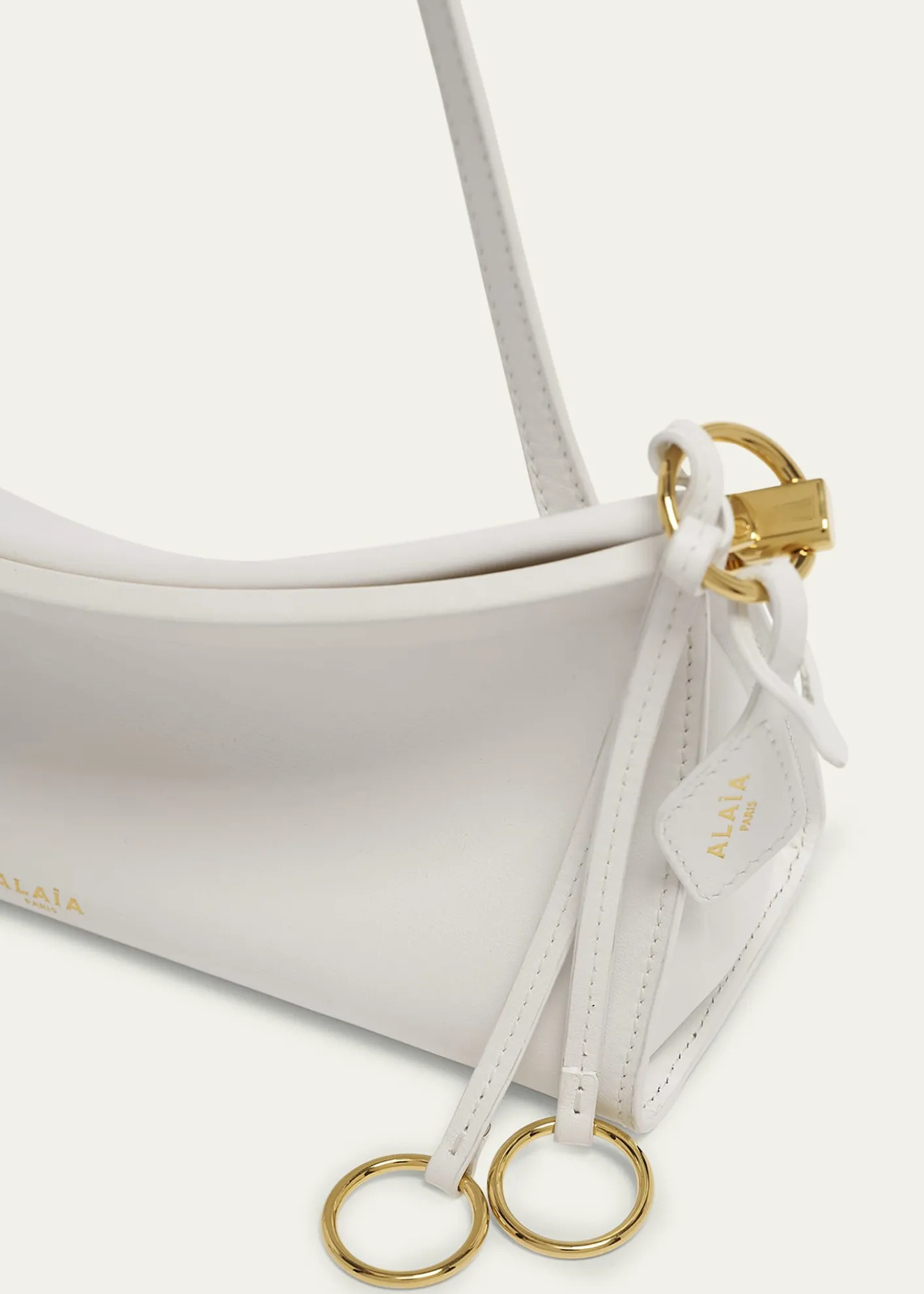 ALAIALe Click Small Shoulder Bag in Glossy Leather