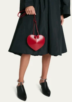 ALAIALe Coeur Crossbody Bag in Lux Leather