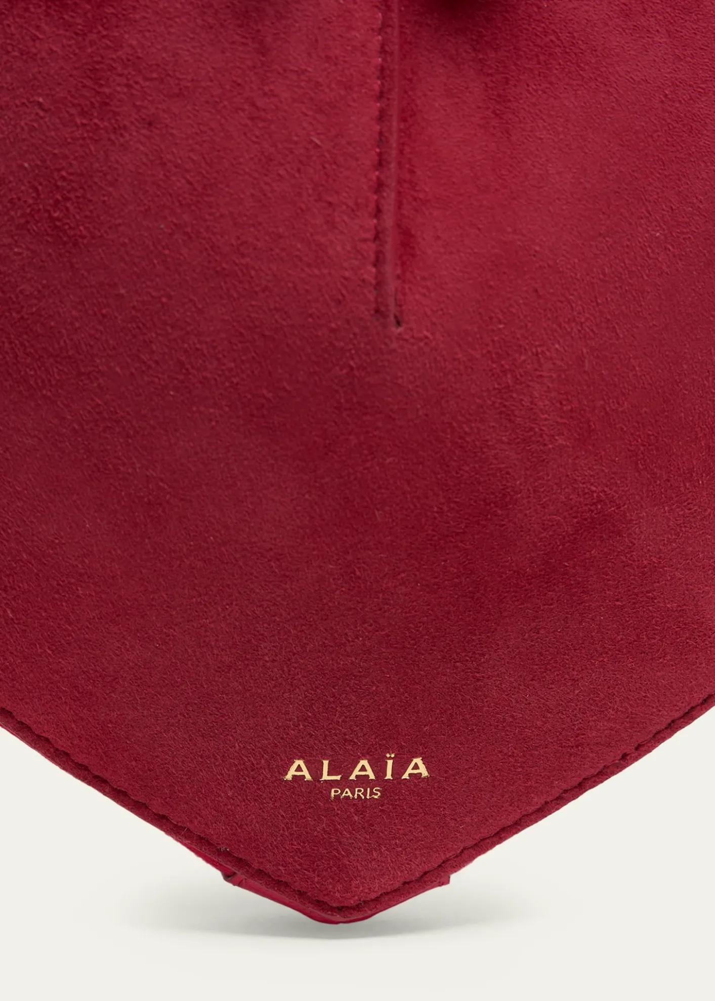 ALAIALe Coeur Crossbody Bag in Suede