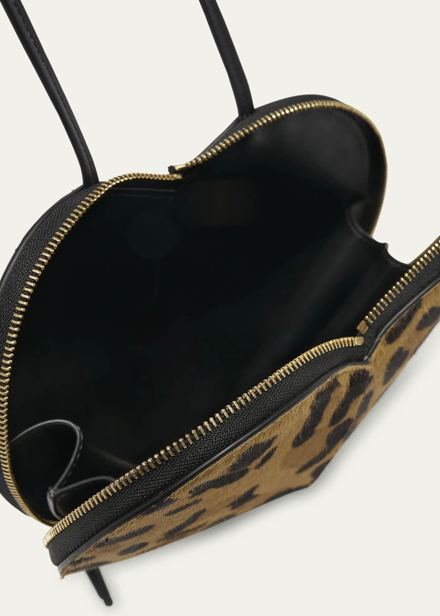 ALAIALe Coeur Crossbody Bag in Leopard Calf Hair