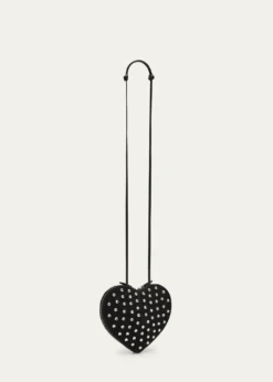 ALAIALe Coeur Studded Goatskin Crossbody Bag