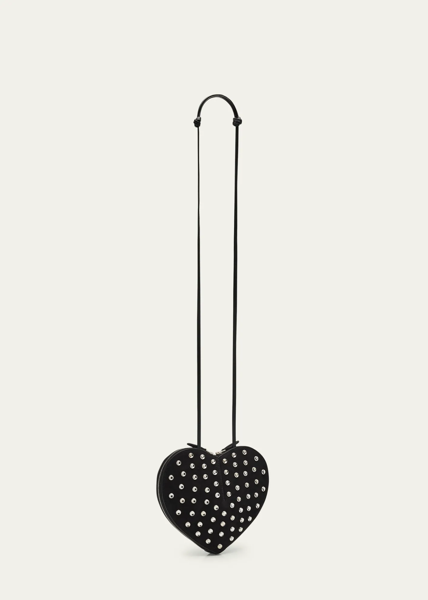ALAIALe Coeur Studded Goatskin Crossbody Bag