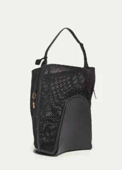ALAIALe Hip Large Suede Mesh Bucket Bag