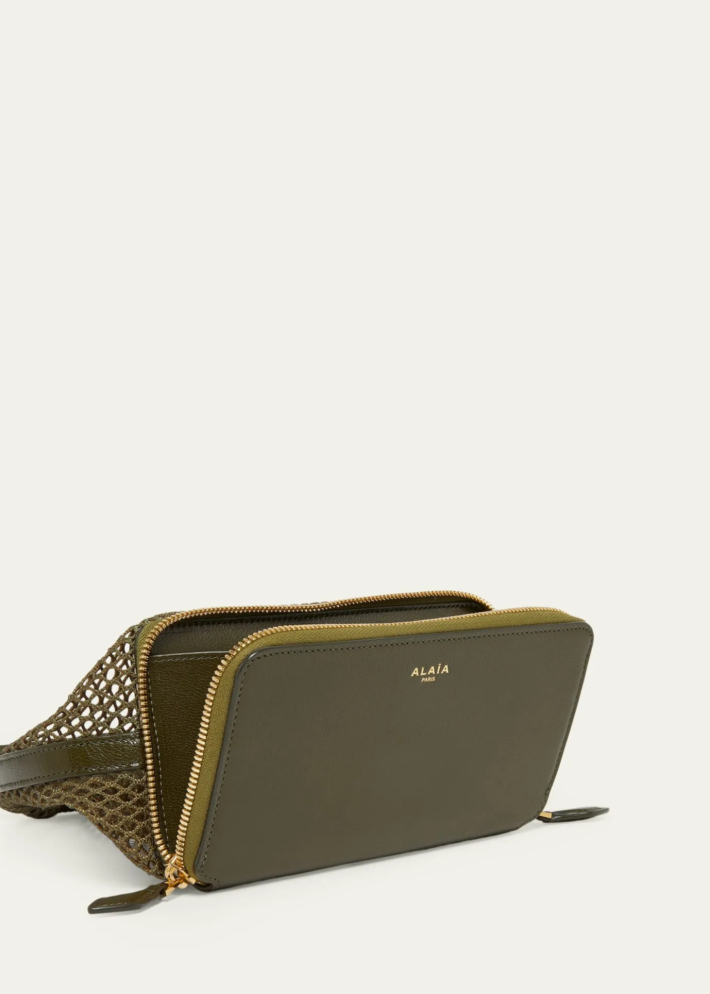 ALAIALe Pochon Fishnet Crossbody Bag