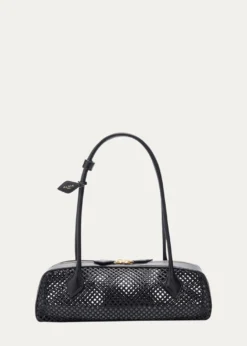 ALAIALe Teckel Medium Leather Net Shoulder Bag