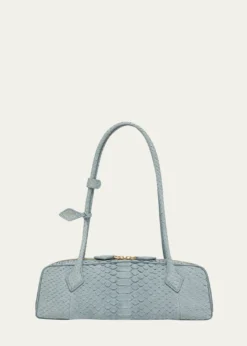 ALAIALe Teckel Medium Snakeskin Shoulder Bag