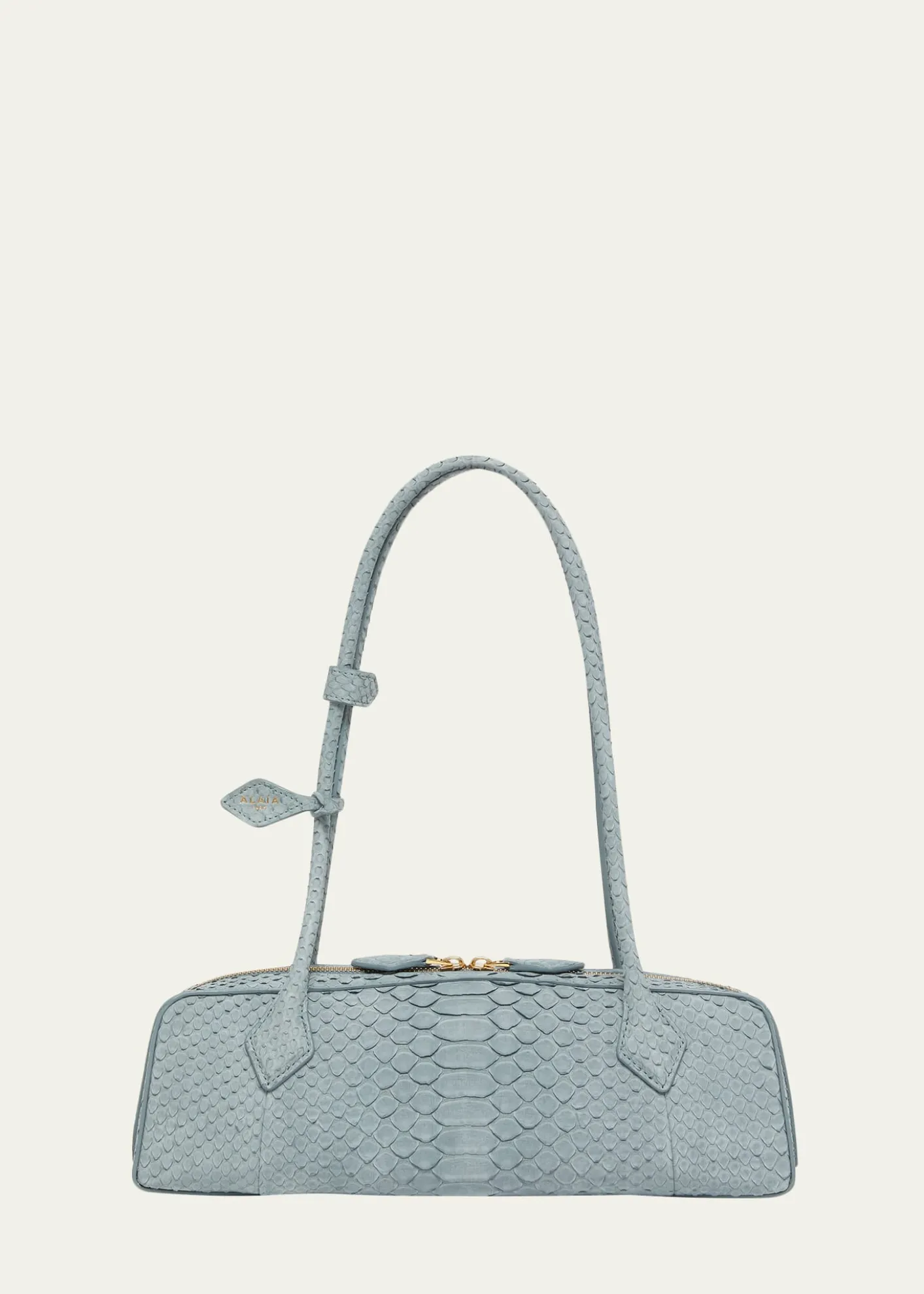 ALAIALe Teckel Medium Snakeskin Shoulder Bag