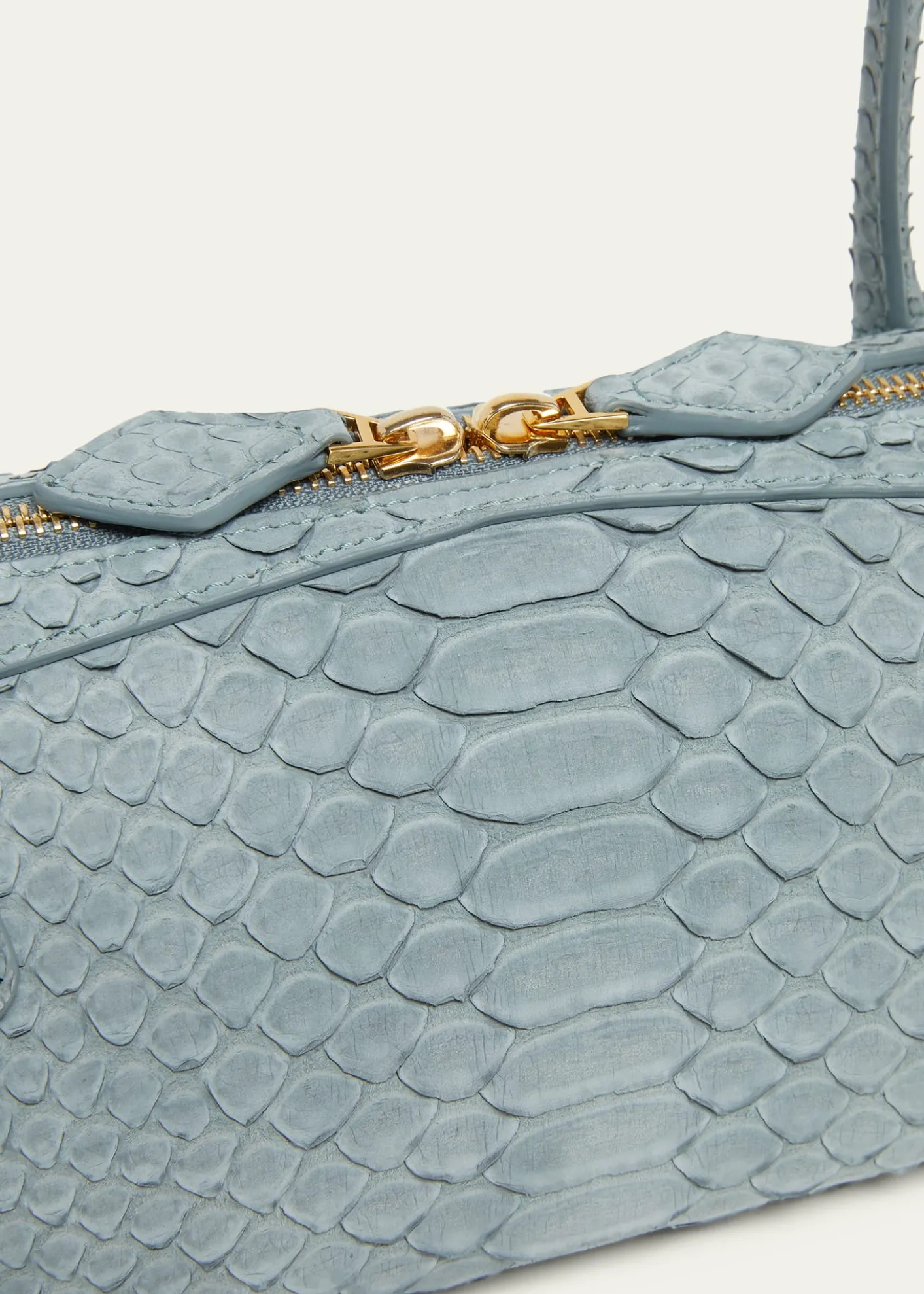 ALAIALe Teckel Medium Snakeskin Shoulder Bag