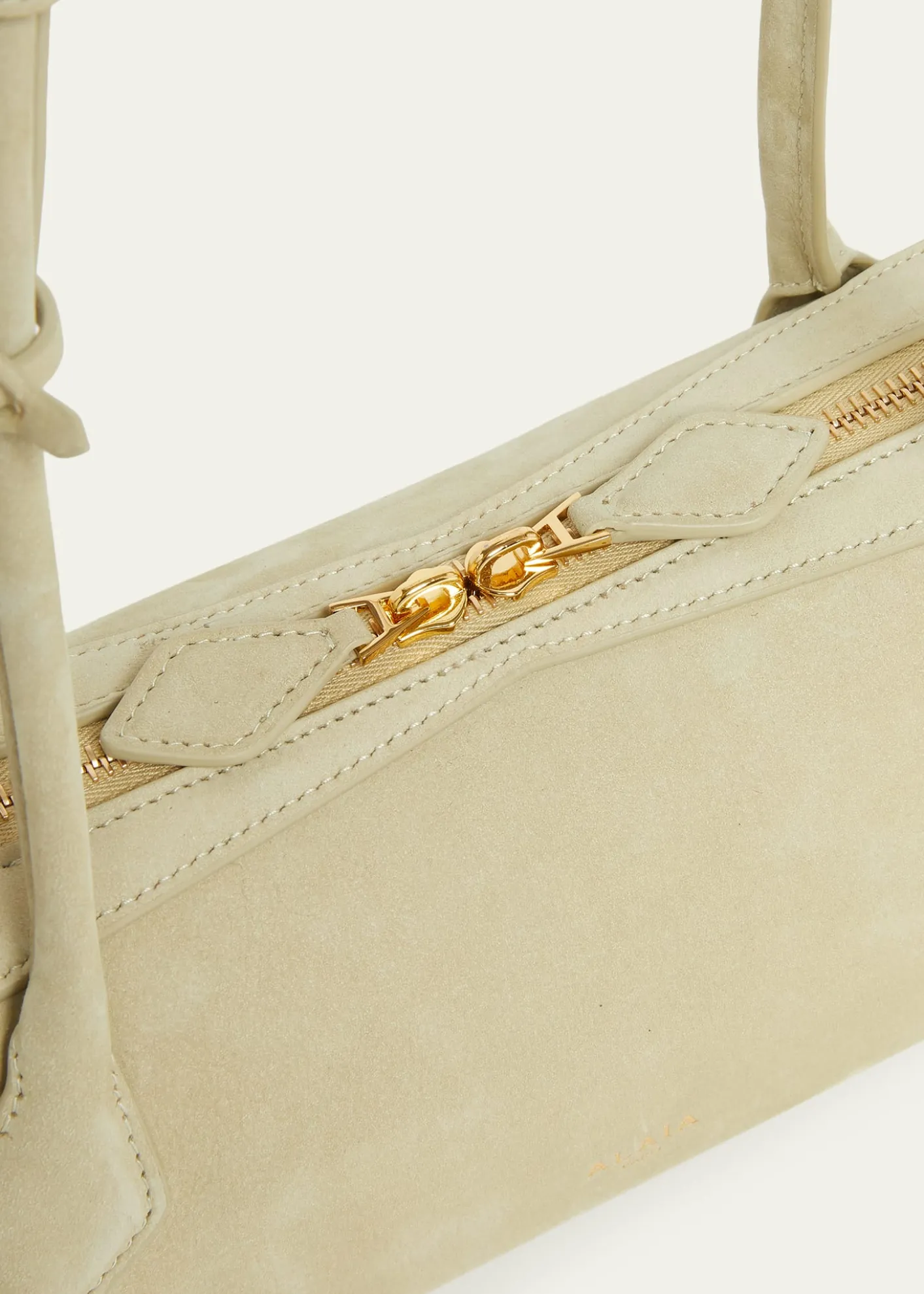 ALAIALe Teckel Medium Suede Shoulder Bag