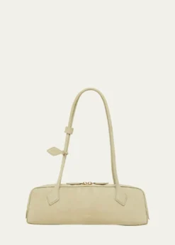 ALAIALe Teckel Medium Suede Shoulder Bag