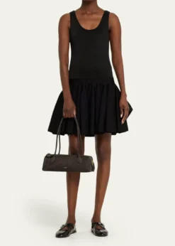 ALAIALe Teckel Medium Suede Shoulder Bag