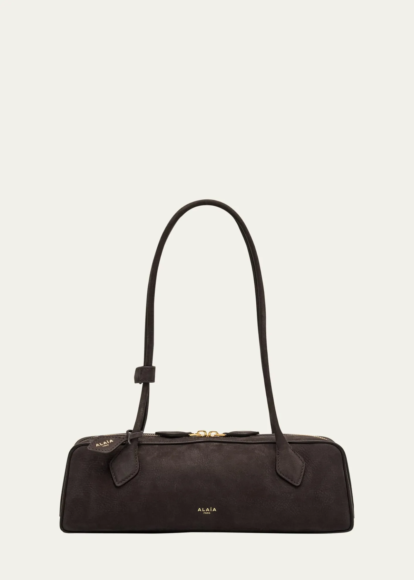 ALAIALe Teckel Medium Suede Shoulder Bag