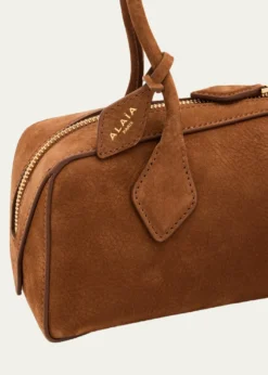 ALAIALe Teckel Medium Suede Shoulder Bag