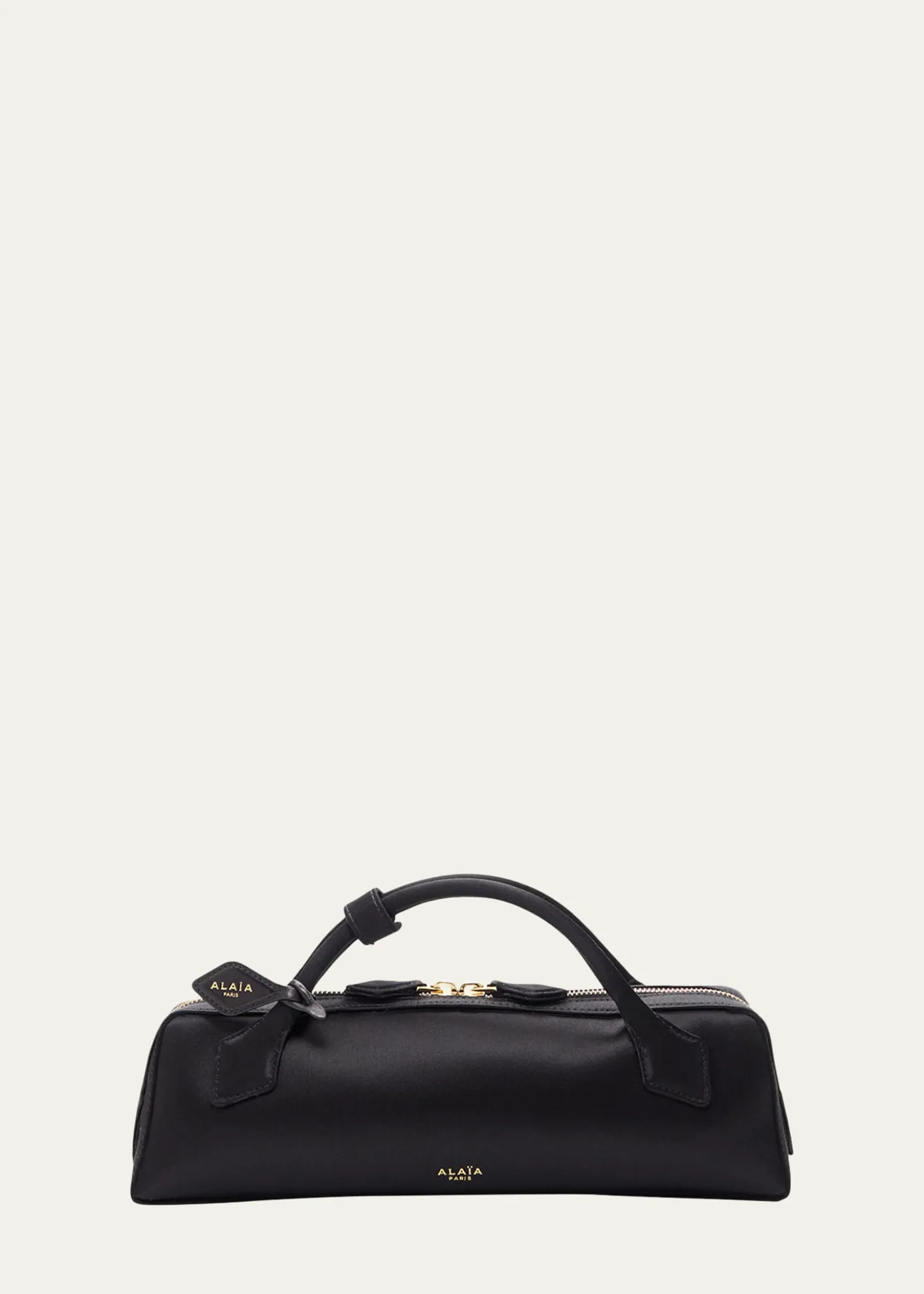 ALAIALe Teckel Silk Satin Clutch Bag
