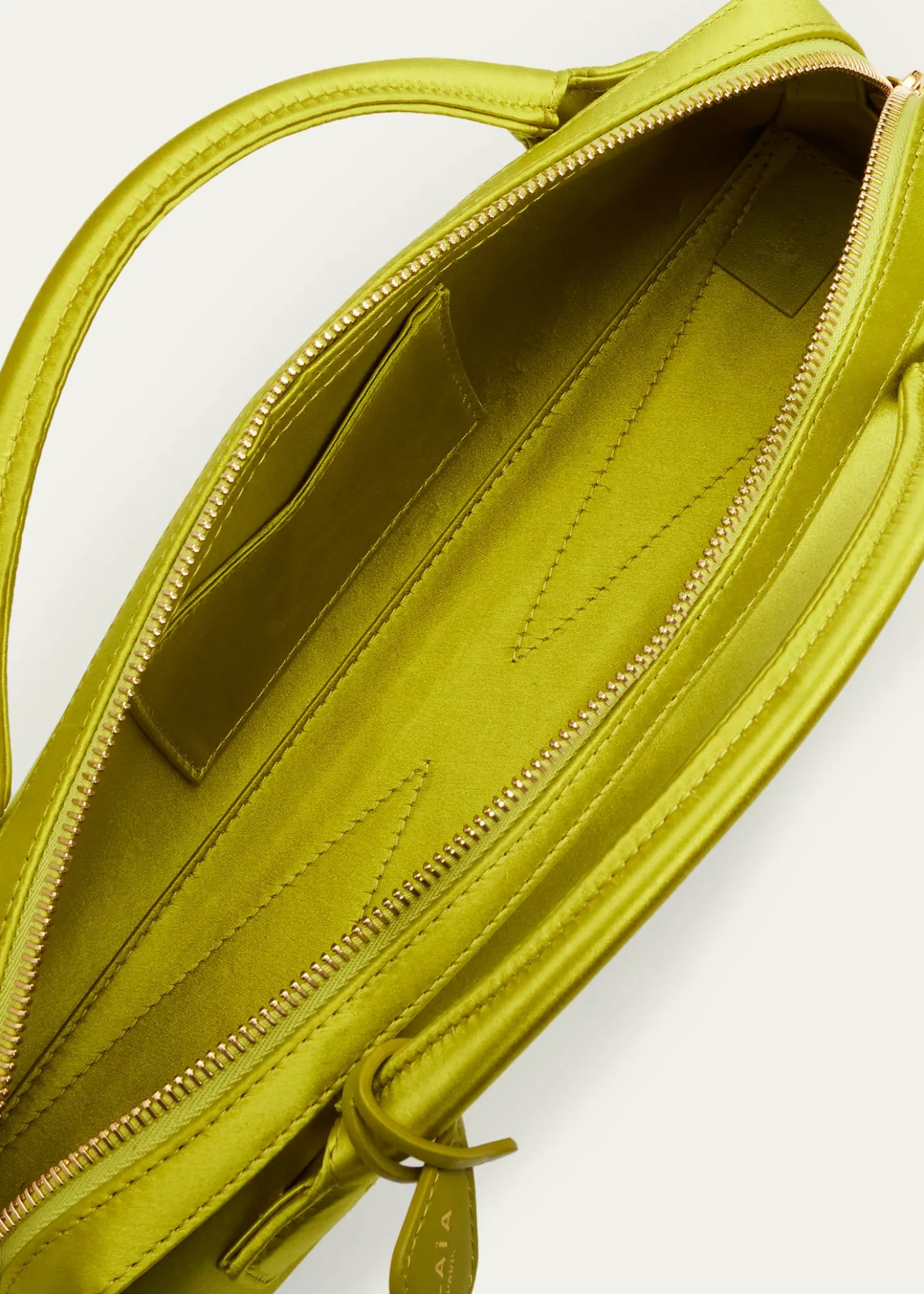 ALAIALe Teckel Silk Satin Clutch Bag