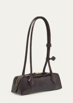 ALAIALe Teckel Small Lizard Shoulder Bag