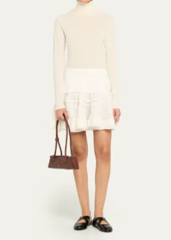 ALAIALe Teckel Small Shoulder Bag in Leather