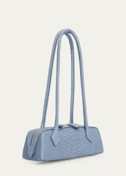 ALAIALe Teckel Small Snakeskin Shoulder Bag