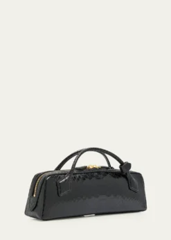 ALAIALe Teckel Snakeskin Top-Handle Bag