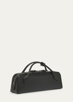 ALAIALe Teckel Top-Handle Bag in Grained Leather