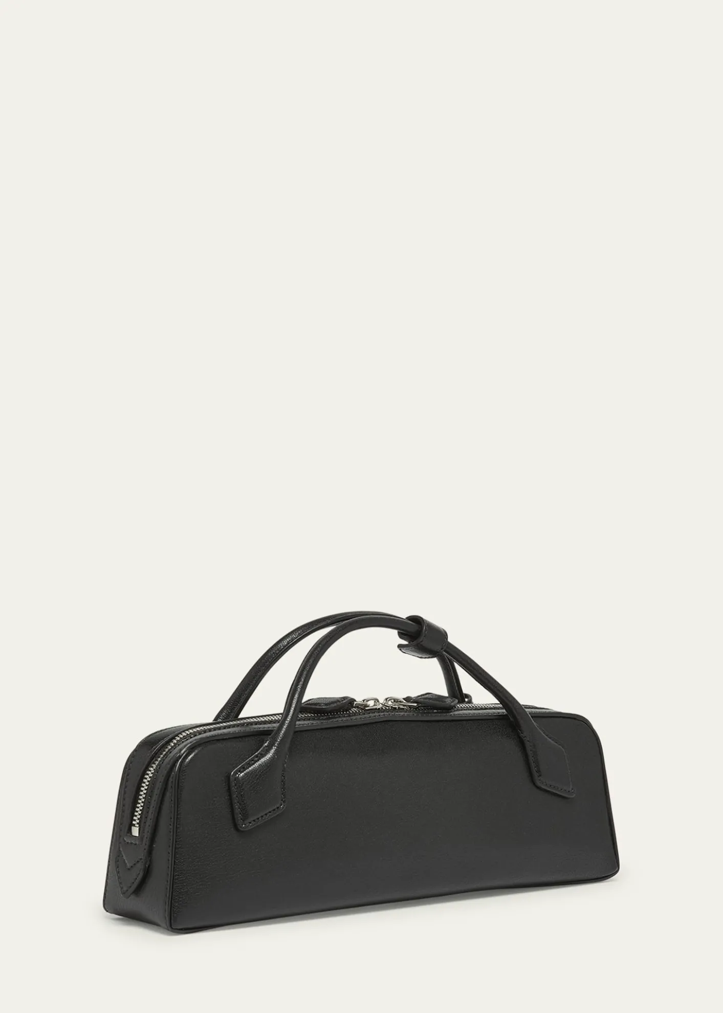 ALAIALe Teckel Top-Handle Bag in Grained Leather