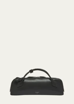 ALAIALe Teckel Top-Handle Bag in Grained Leather
