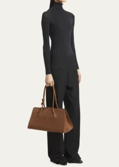 ALAIALe Teckel Tote Bag in Suede and Leather