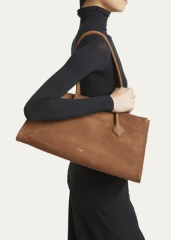 ALAIALe Teckel Tote Bag in Suede and Leather