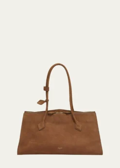 ALAIALe Teckel Tote Bag in Suede and Leather