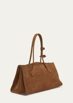 ALAIALe Teckel Tote Bag in Suede and Leather