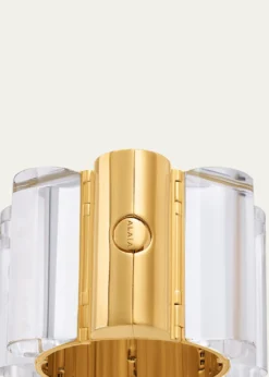 ALAIALucite Stacking Tube Cuff Bracelet