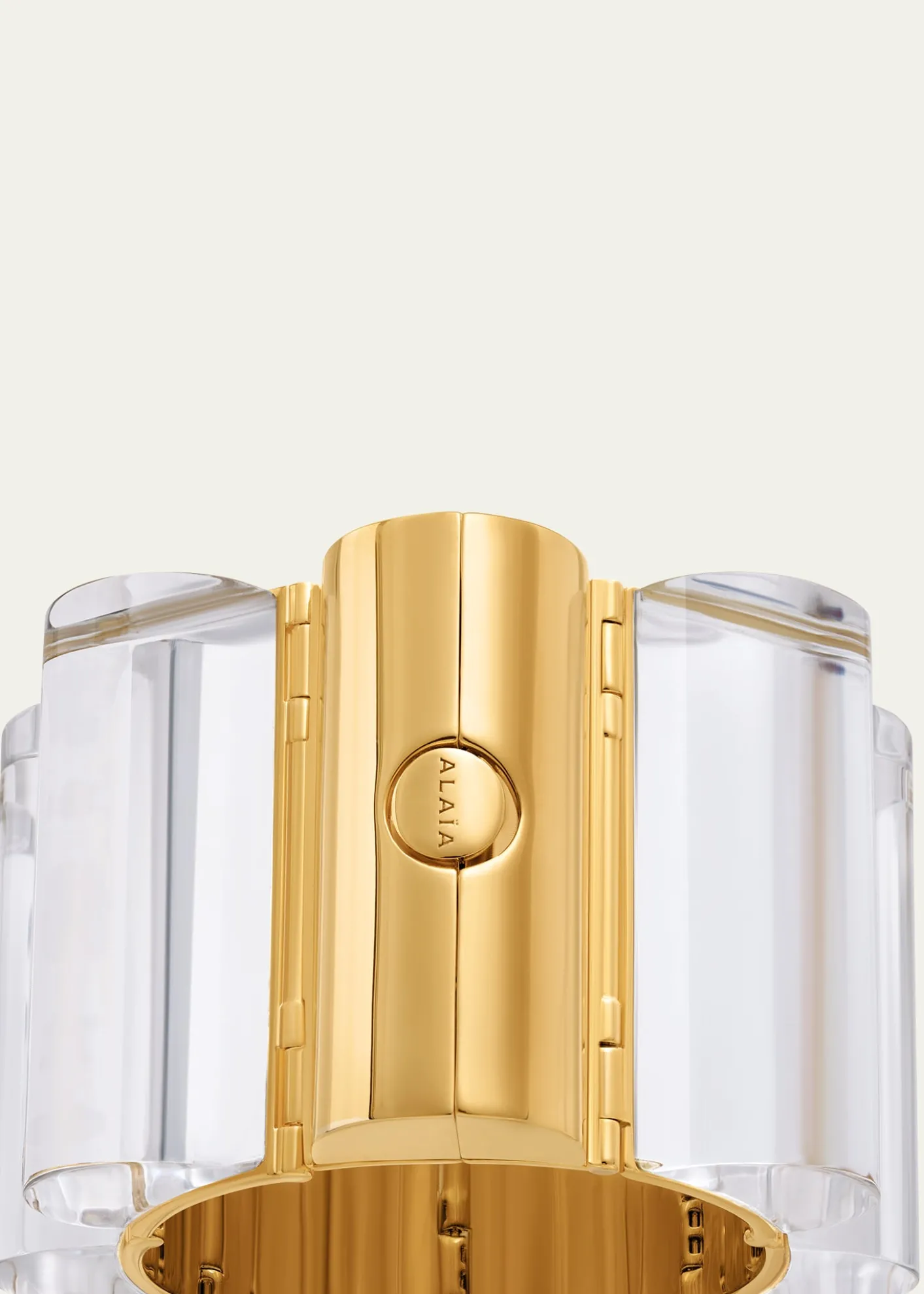 ALAIALucite Stacking Tube Cuff Bracelet