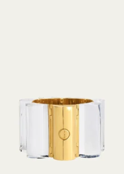 ALAIALucite Stacking Tube Cuff Bracelet