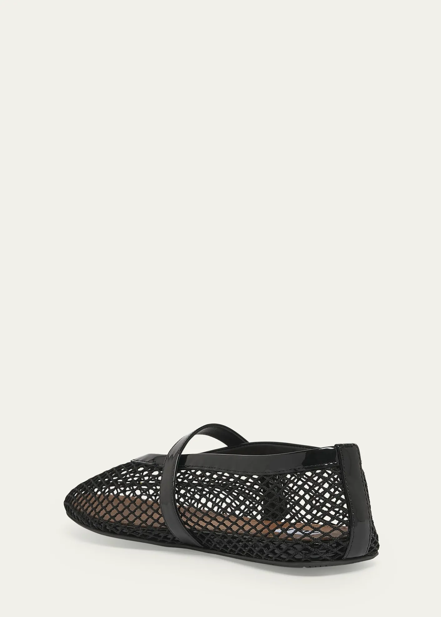 ALAIAMesh Mary Jane Ballerina Flats
