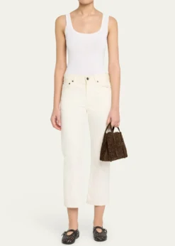 ALAIAMina 20 Top-Handle Bag in Perforated Suede