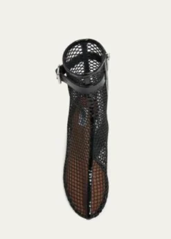 ALAIA55mm Fishnet Ankle Booties