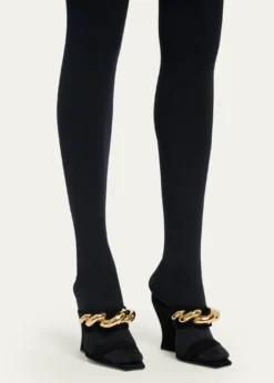 ALAIA110mm Jewel Suede Wedge Mules
