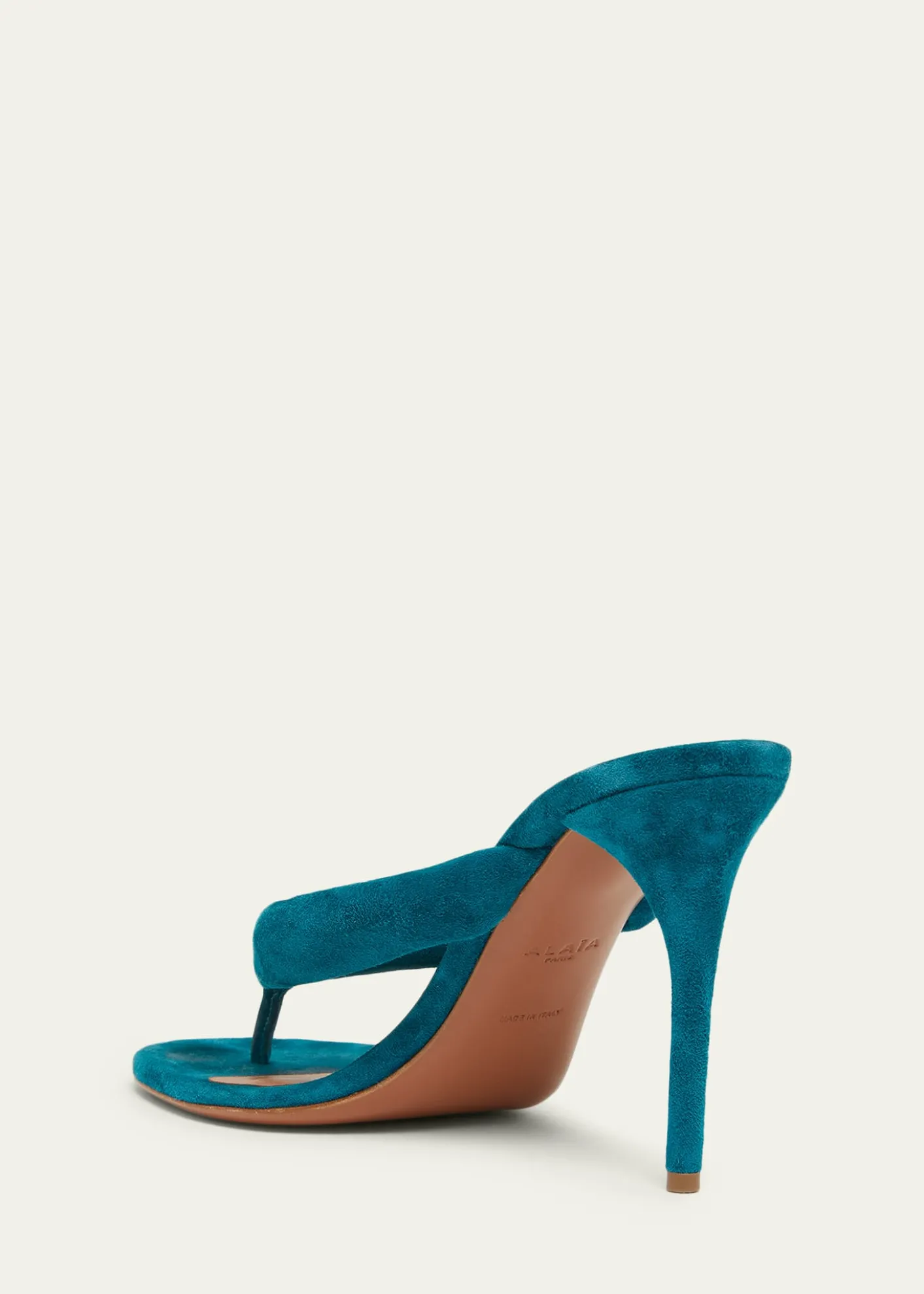 ALAIA90mm Padded Suede Thong Sandals