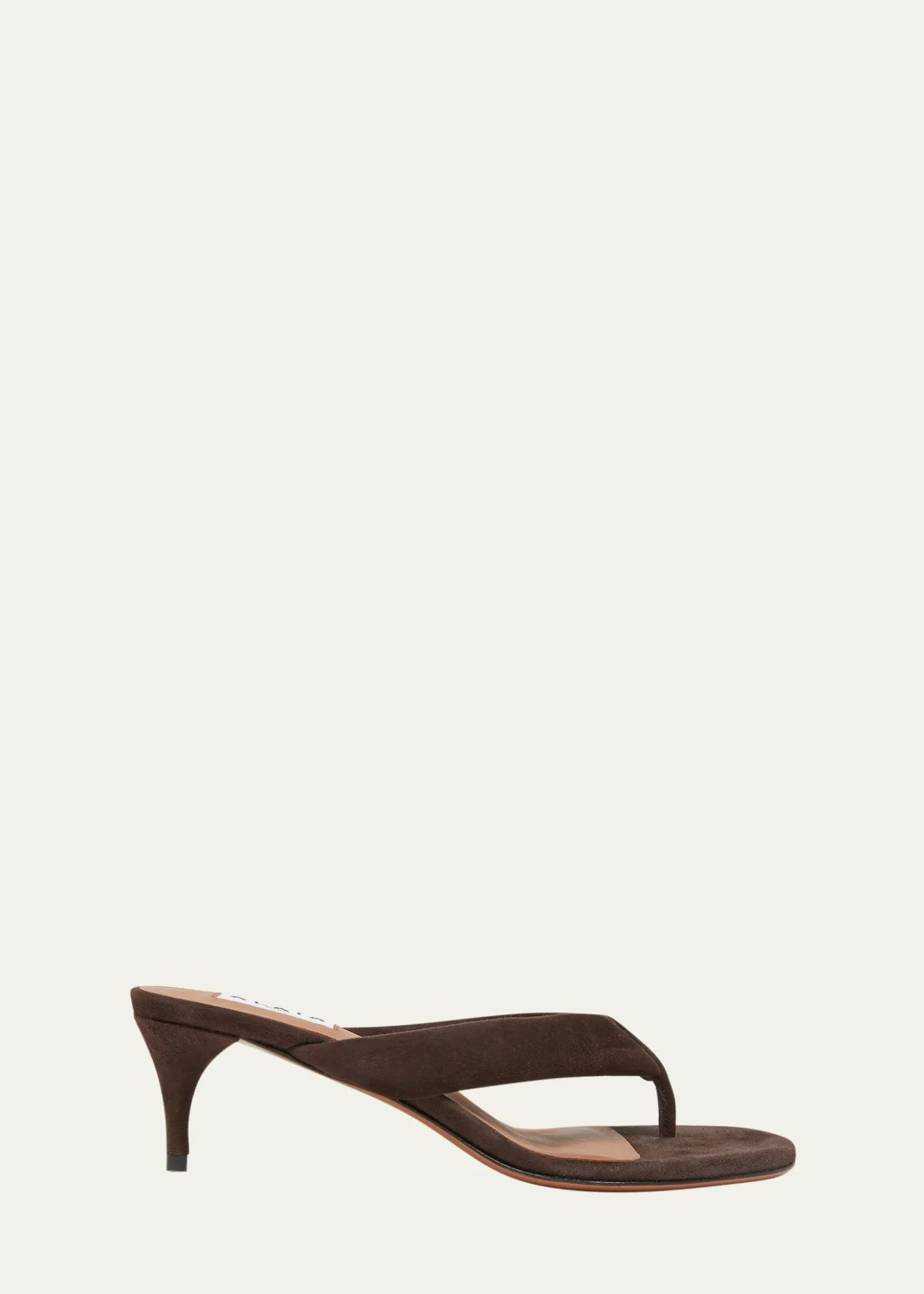 ALAIA55mm Padded Suede Thong Sandals
