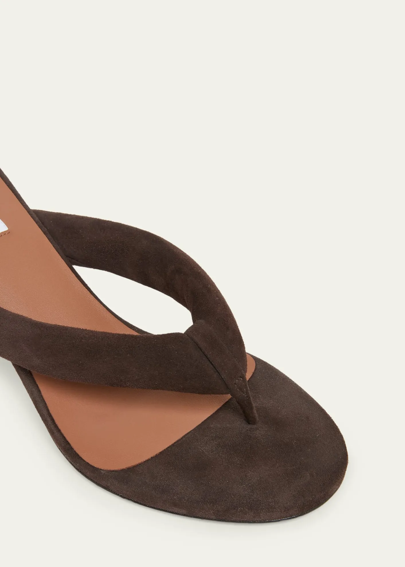 ALAIA55mm Padded Suede Thong Sandals