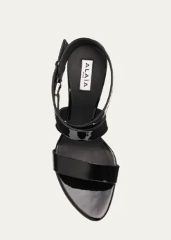 ALAIA90mm Patent Leather Sandals