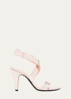 ALAIA90mm Patent Metallic Leather Sandals