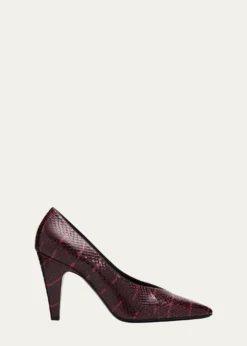 ALAIA90mm Snake Leather Pumps