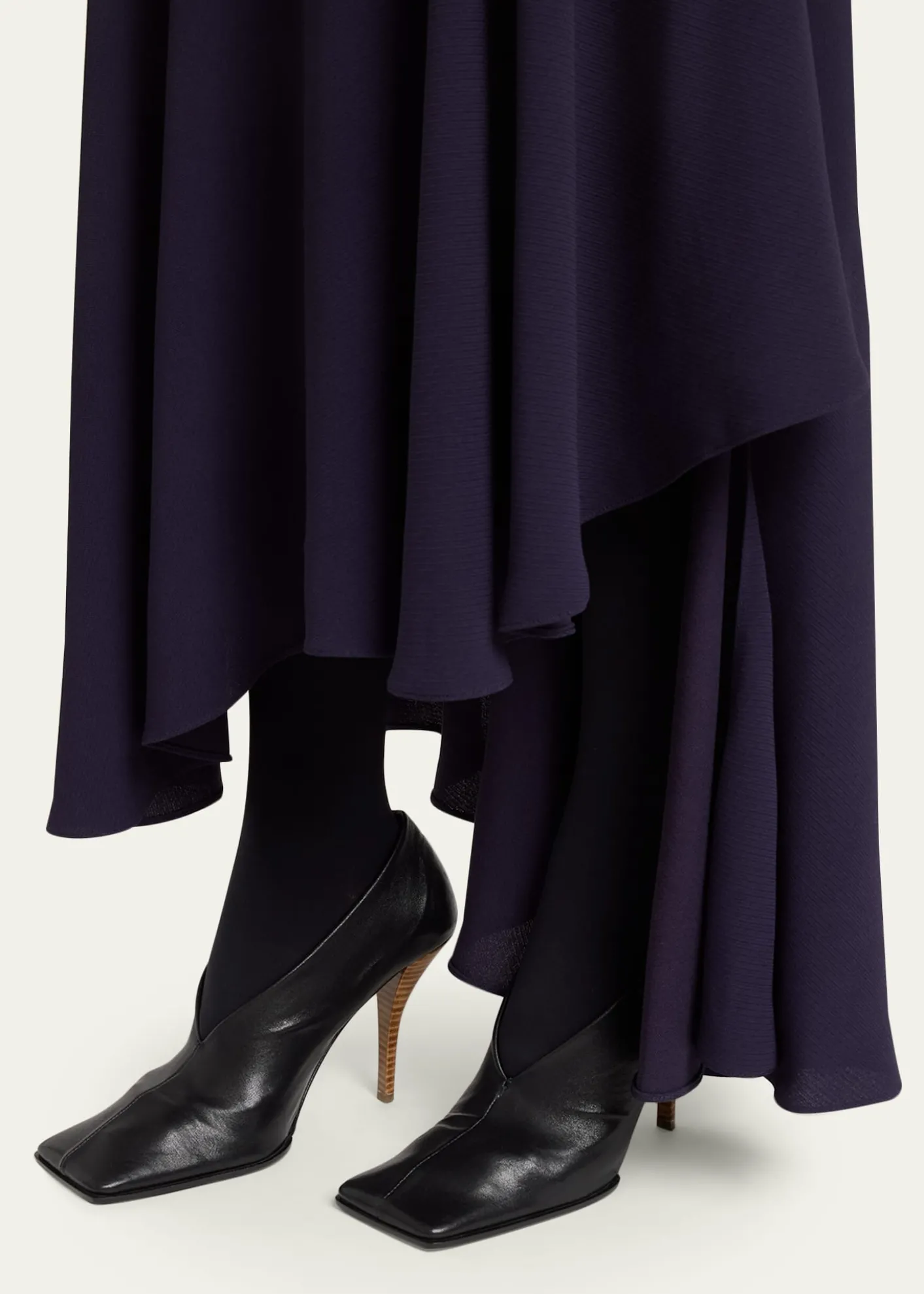 ALAIA90mm Square-Toe Leather Pumps