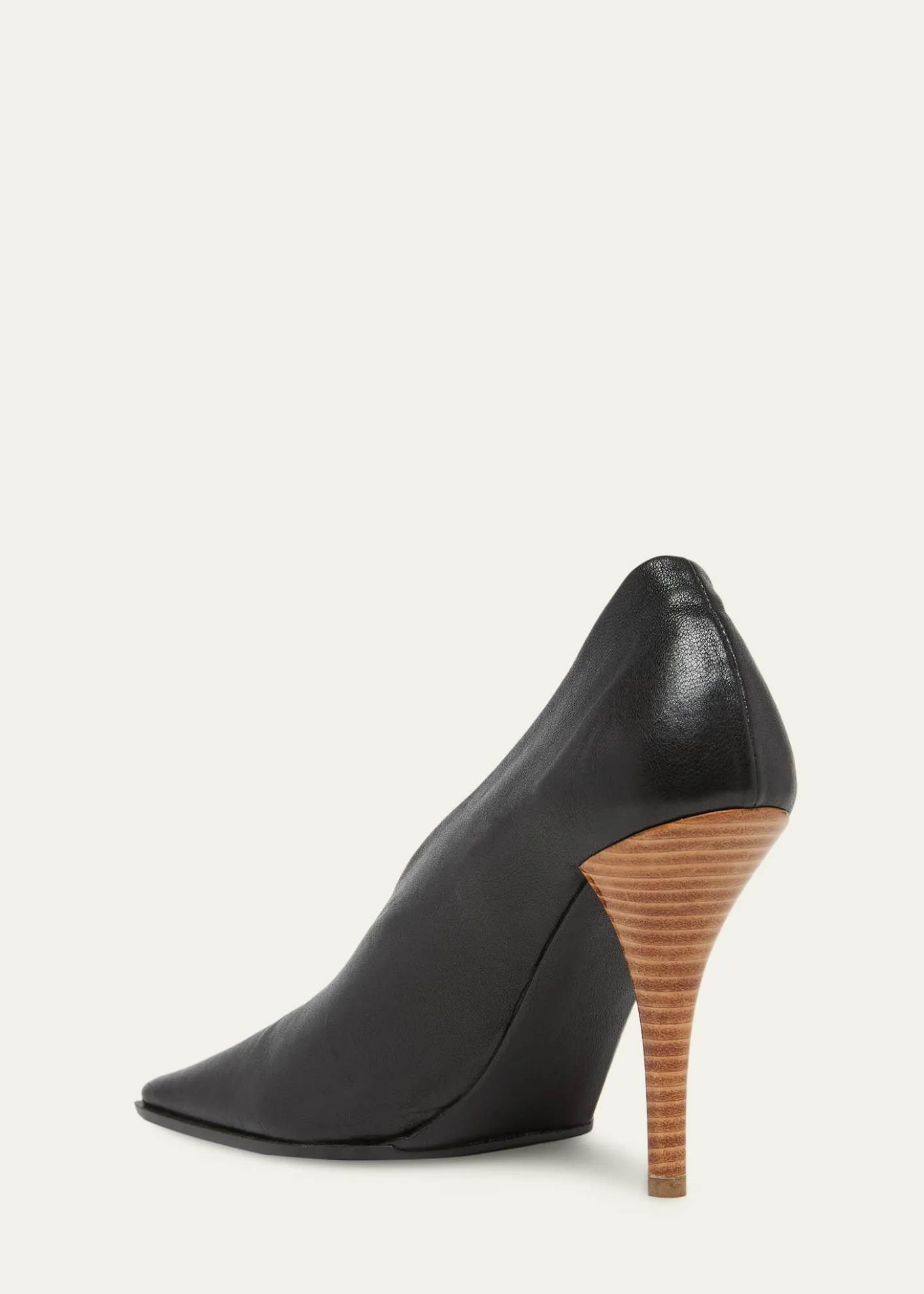 ALAIA90mm Square-Toe Leather Pumps