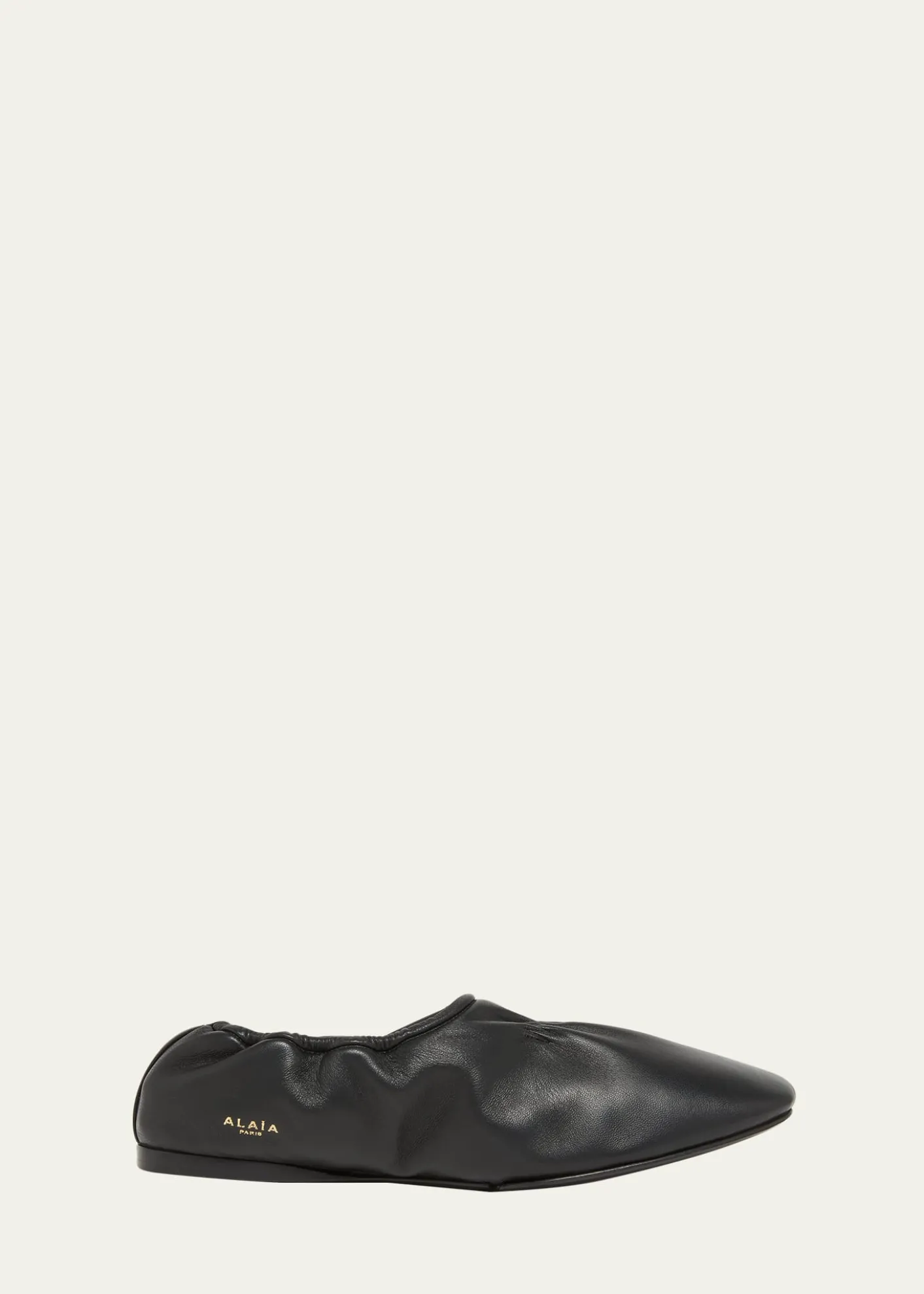 ALAIANappa Leather Elastic Ballerina Flats